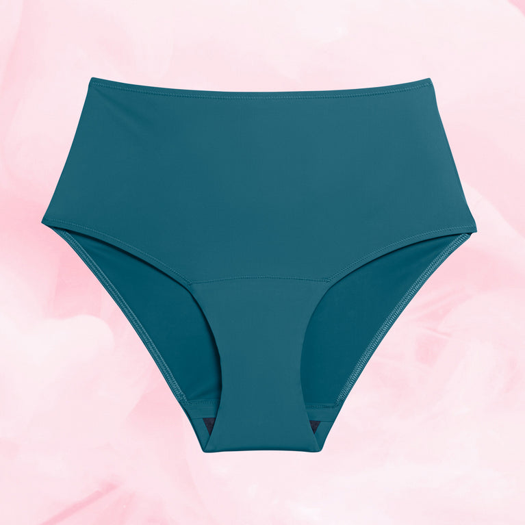 High Waist Lite Mens Menstruse, høy midje, sømløs, full dekning.