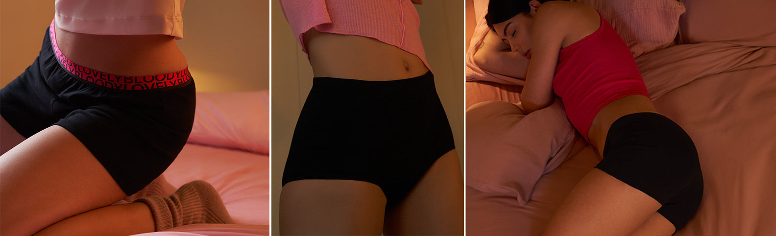 Kvinner som bruker Libresse-menstruser om natten