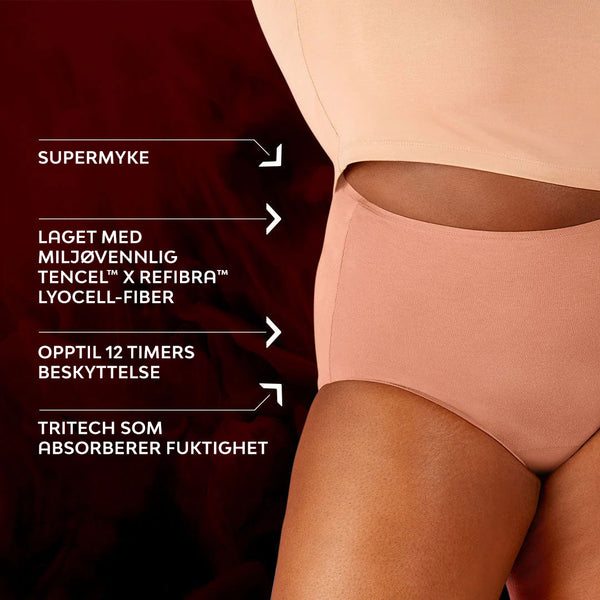 Premium Comfort High Waist Kraftig Mens Menstruser
