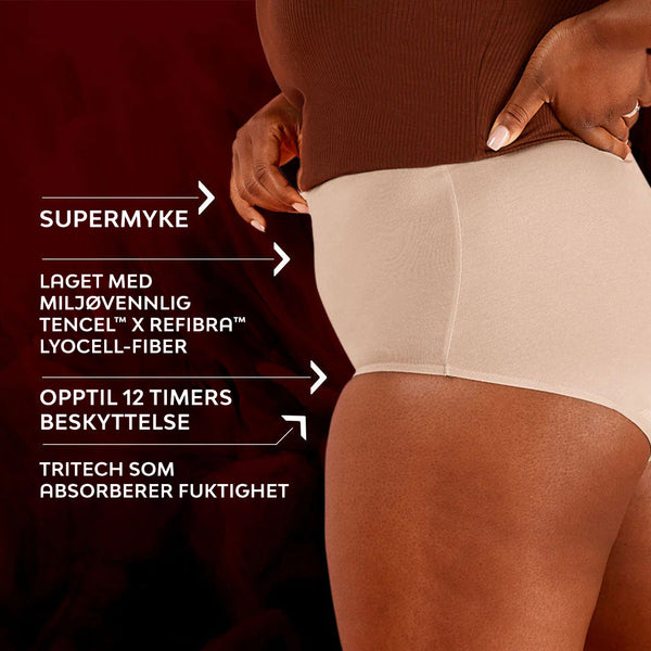 Premium Comfort High Waist Kraftig Mens Menstruser