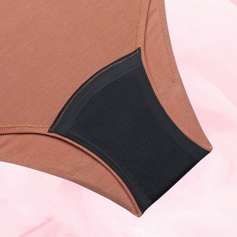 Premium Comfort Brazilian Lite Mens Menstruser with absorbent TriTech panel.