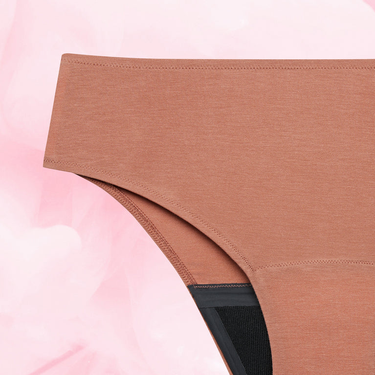 Premium Comfort Brazilian Moderate men's period underwear, eco-friendly, full coverage.