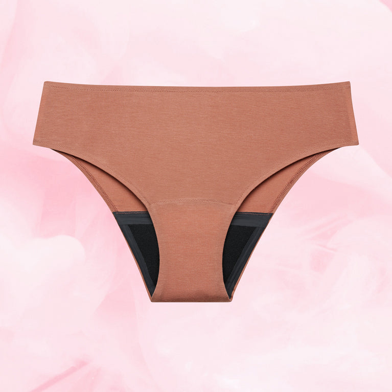 Premium Comfort Brazilian Moderate menstrual underwear with TENCEL™ Lyocell fabric.