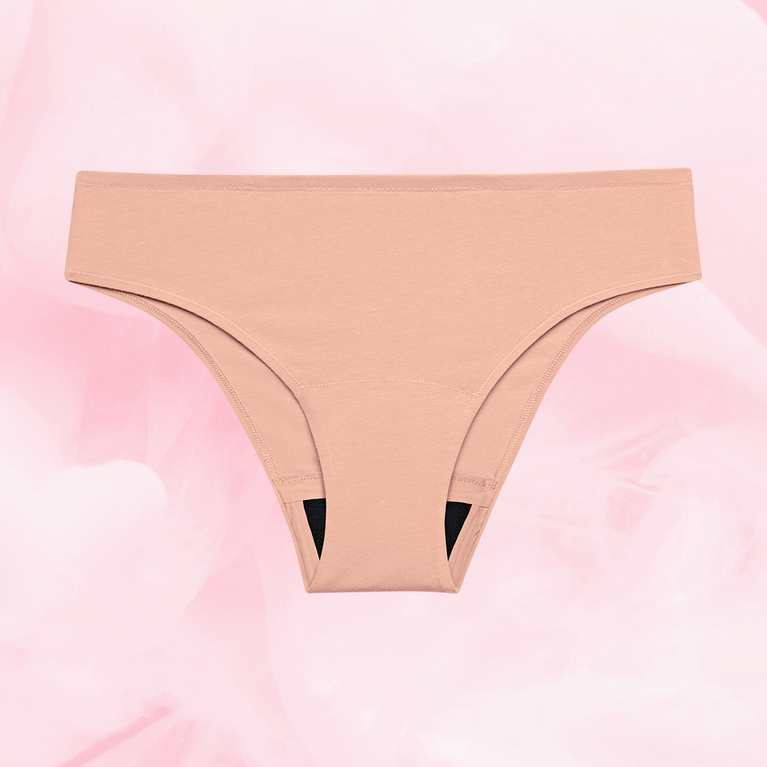 ComfortFit Essentials Brazilian menstruse, designed for light flow, OEKO-TEX®-certified.