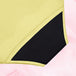 High Waist Kraftig Mens Menstruse med tofarget design og nettingfôr.