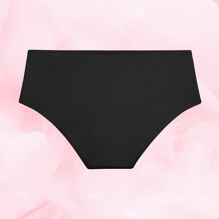 ComfortFit Essentials Hipster for light flow, breathable, OEKO-TEX® certified.