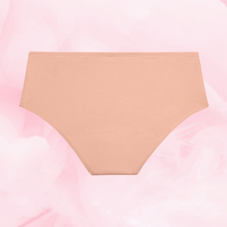 ComfortFit Essentials Hipster, breathable menstrual underwear with ComfortFit, eco-friendly cotton.