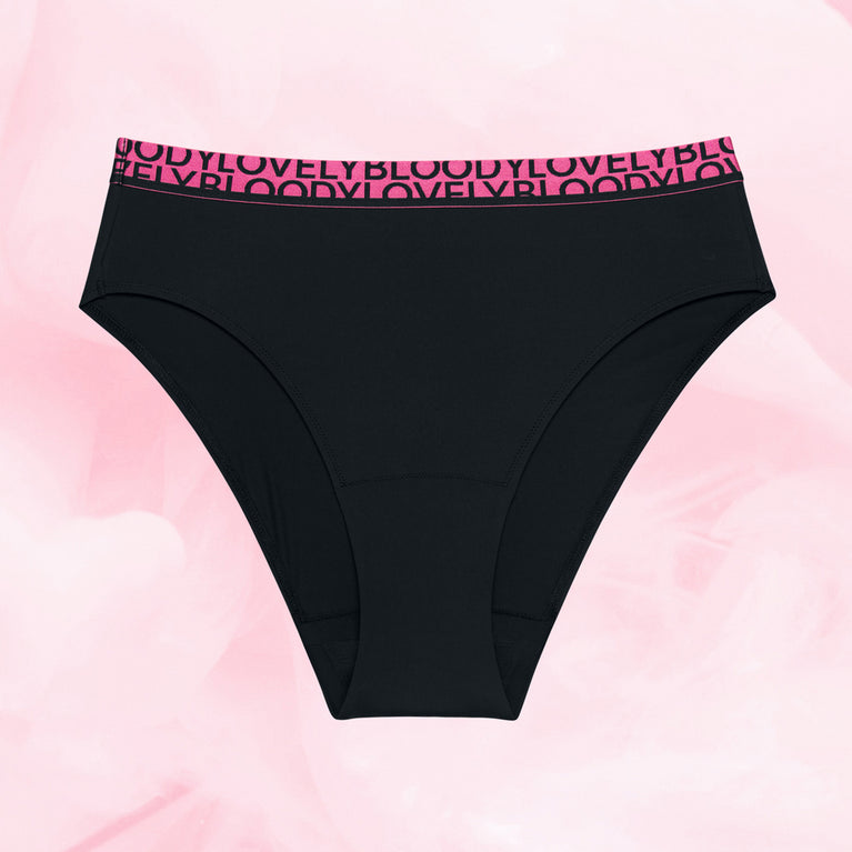 High Leg Lite Menstruse, reusable menstrual underwear for light flow days.