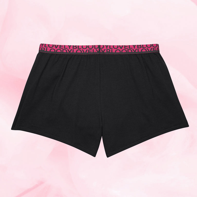 Sleepwear Shorts menstruse med forlenget kile