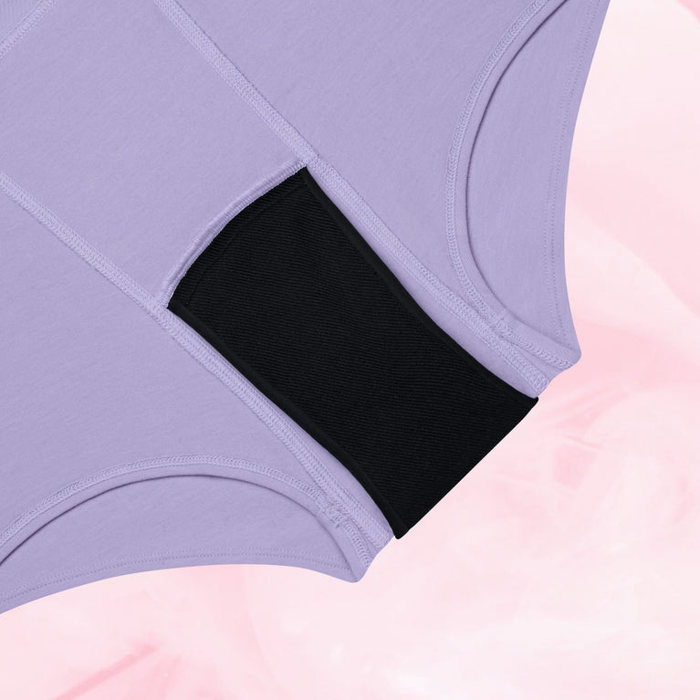 Teens Boxer for kraftig mens med sort absorbent fôr.