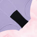 Tre lilac-fargede Teens Boxer for middels mens med forsterket svart kile.