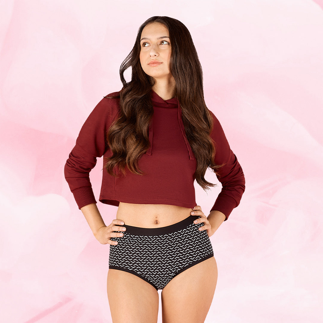 Period Underwear
      Middels mensteen-brief-moderate-menstruse