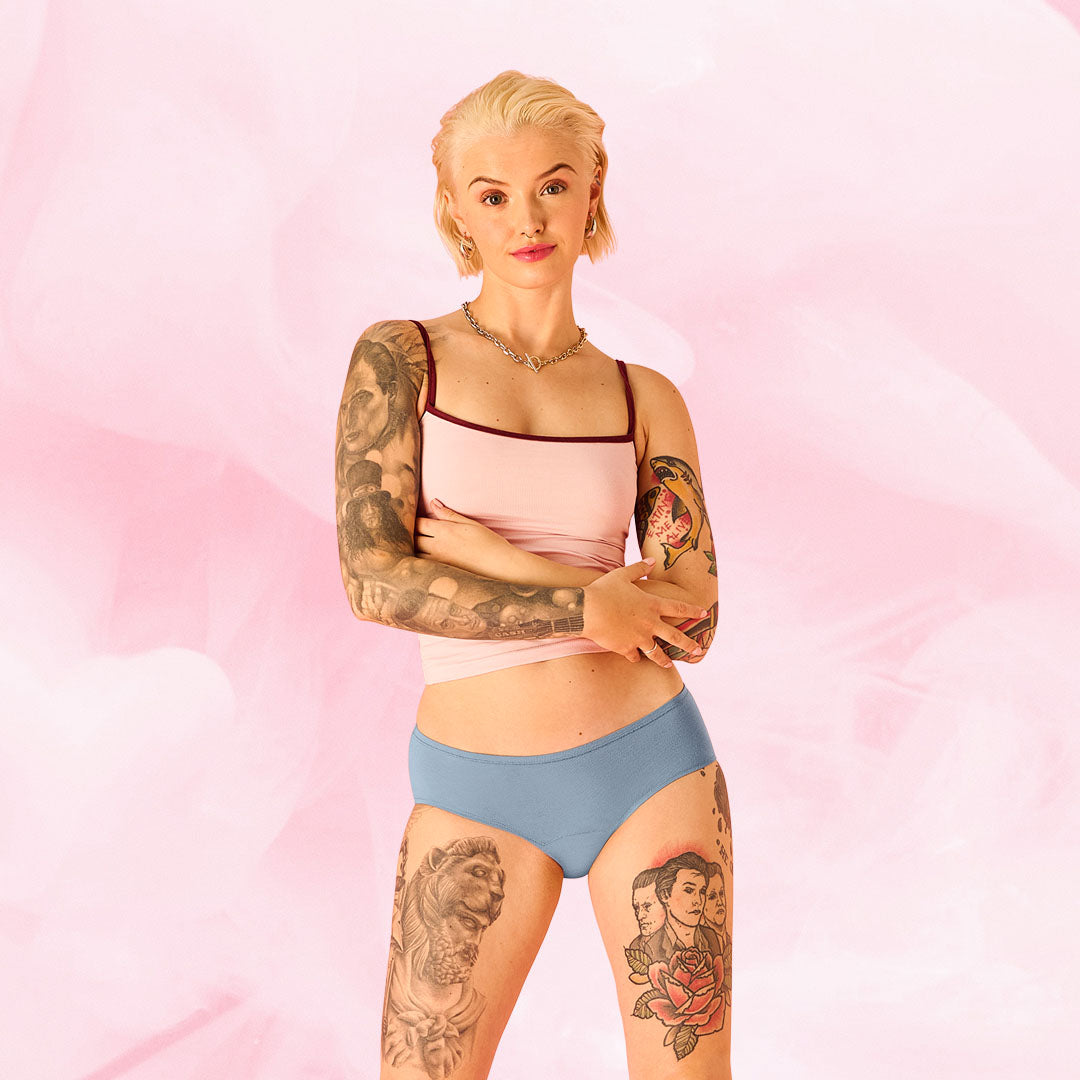 Period Underwear
      Middels menscomfortfit-essentials-hipster-moderate-menstruser