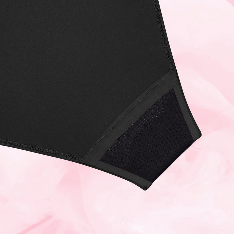 High Leg Kraftig Mens Menstruse, reusable, high-cut menstrual underwear.