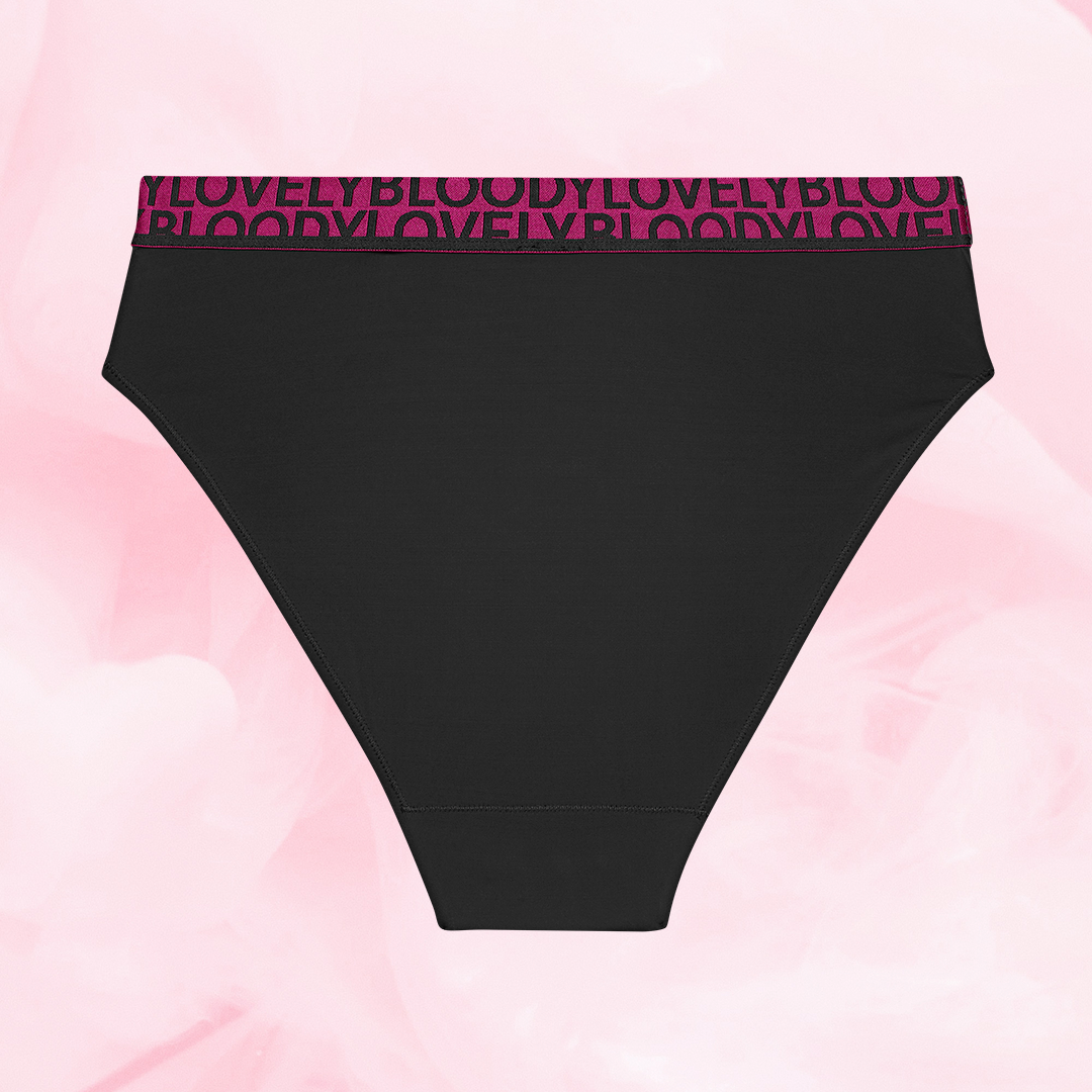 ComfortFit High Leg lite mens med magenta BLOODY LOVELY midjebånd.