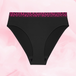 ComfortFit High Leg lite mens truse med elastisk fuchsia linning.