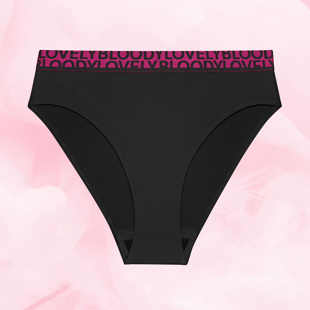 ComfortFit High Leg lite mens truse med elastisk fuchsia linning.