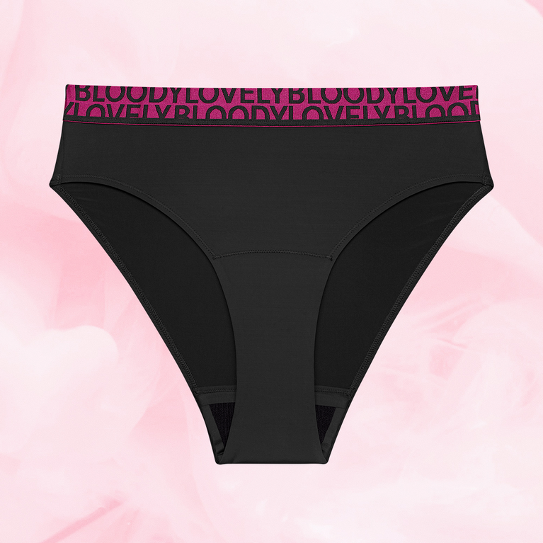 ComfortFit High Leg middels mens-truse med fuchsia linning, optimal absorpsjon.