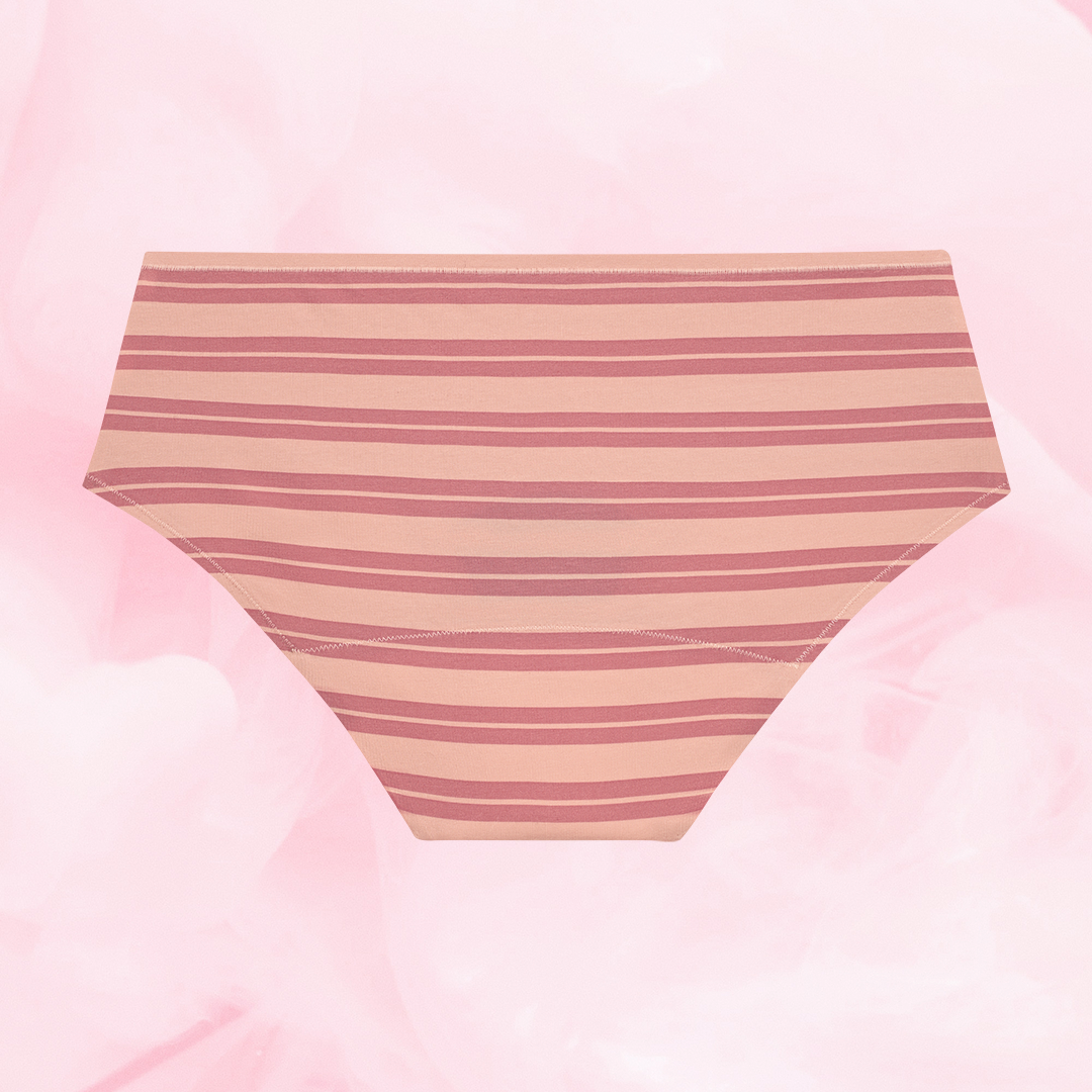 ComfortFit Essentials Hipster, breathable menstrual underwear with high waist, eco-friendly.