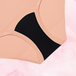 ComfortFit Essentials Hipster Logo, breathable menstrual underwear with high waist.