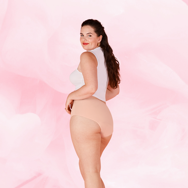ComfortFit Essentials Hipster menstrual underwear with ComfortFit design for light flow.
