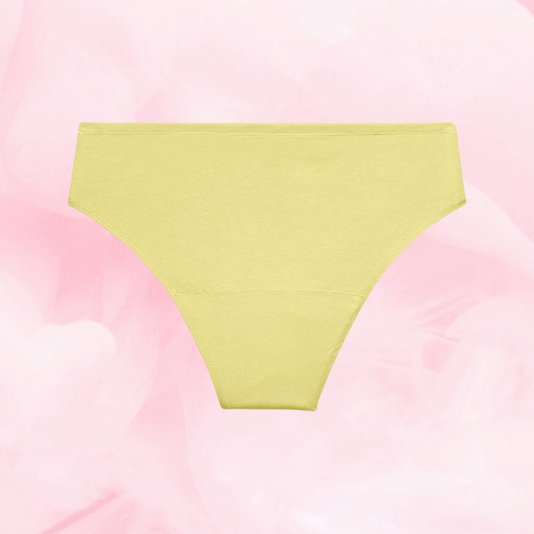 ComfortFit Essentials Brazilian menstrual underwear for heavy flow, showcasing design.