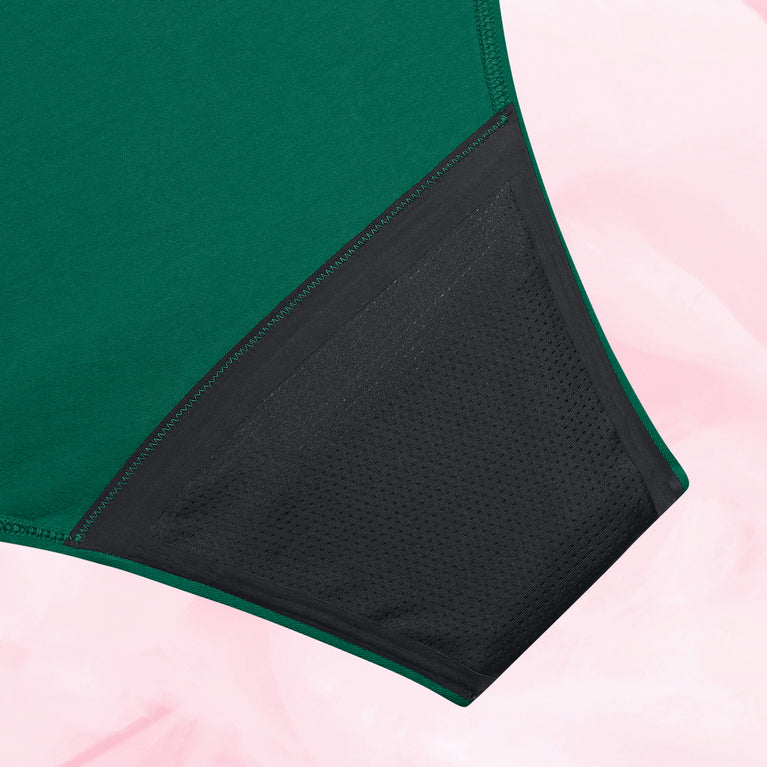 ComfortFit Essentials Brazilian menstrual underwear for heavy flow, designed for comfort and durability.