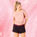 Sleepwear Shorts menstruse med forlenget kile