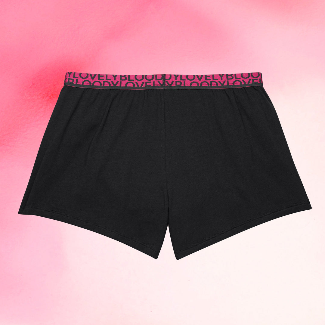 Sleepwear Shorts menstruse med forlenget kile